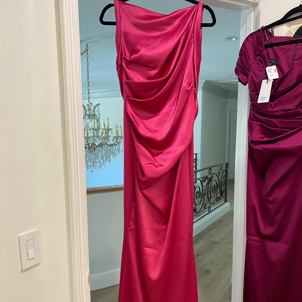 Talbot Runhof Ponceau Gown